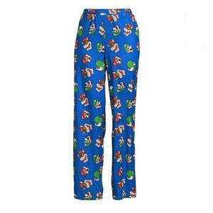 Mario & Friends Print Soft Comfy Lounge Pajama Sleep Pants, Size S